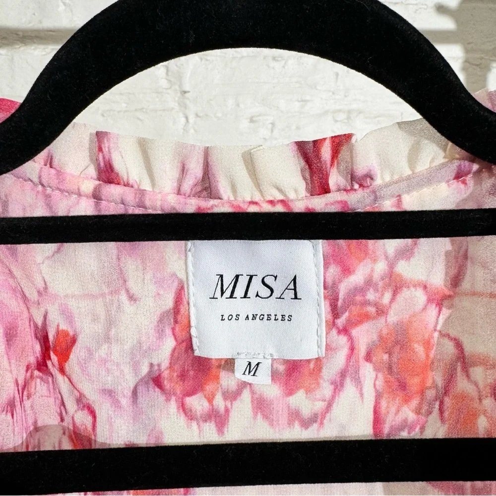 Misa Los Angeles Lorena Dress in Abstract Rose Flora - Picture 10 of 12